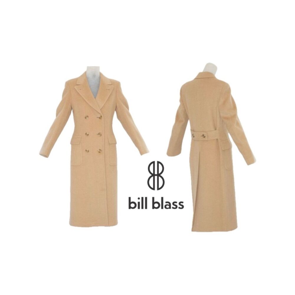 Bill Blass Early 1970s Vintage Fitted Bill Blass Camel Coat